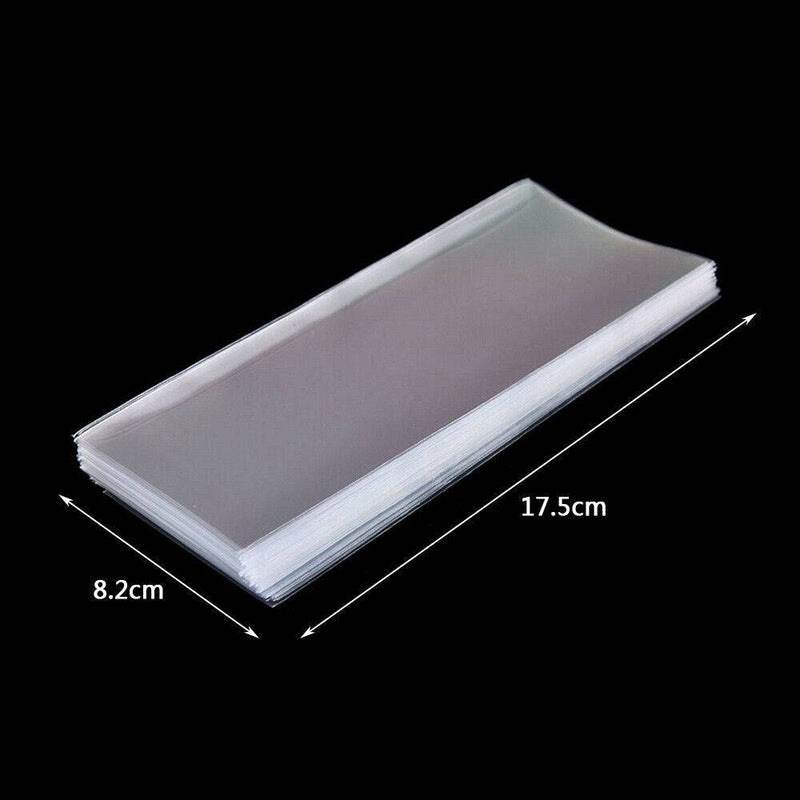 100PCS Clear Paper Money Sleeves Currency Banknote Storage Bag Holder Protector
