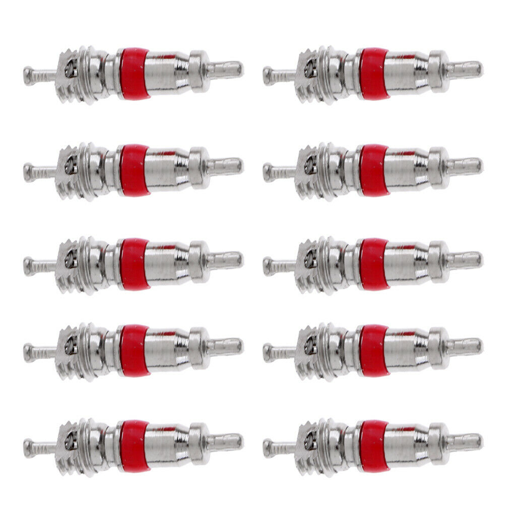 10 pieces Schrader valve insert made of copper Bicycle valve insert tool