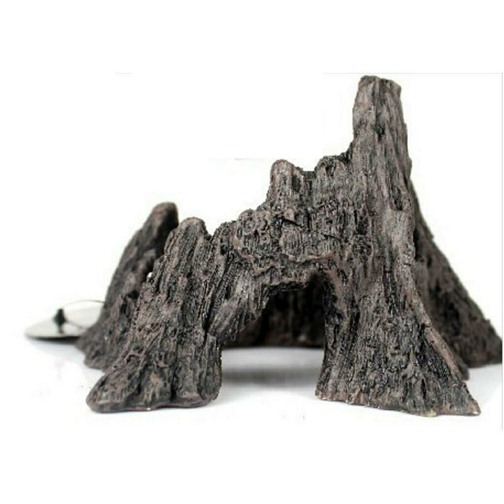 Reptile Vivarium Terrarium Mountain Ornament Reptile Feed Food Water Bowl