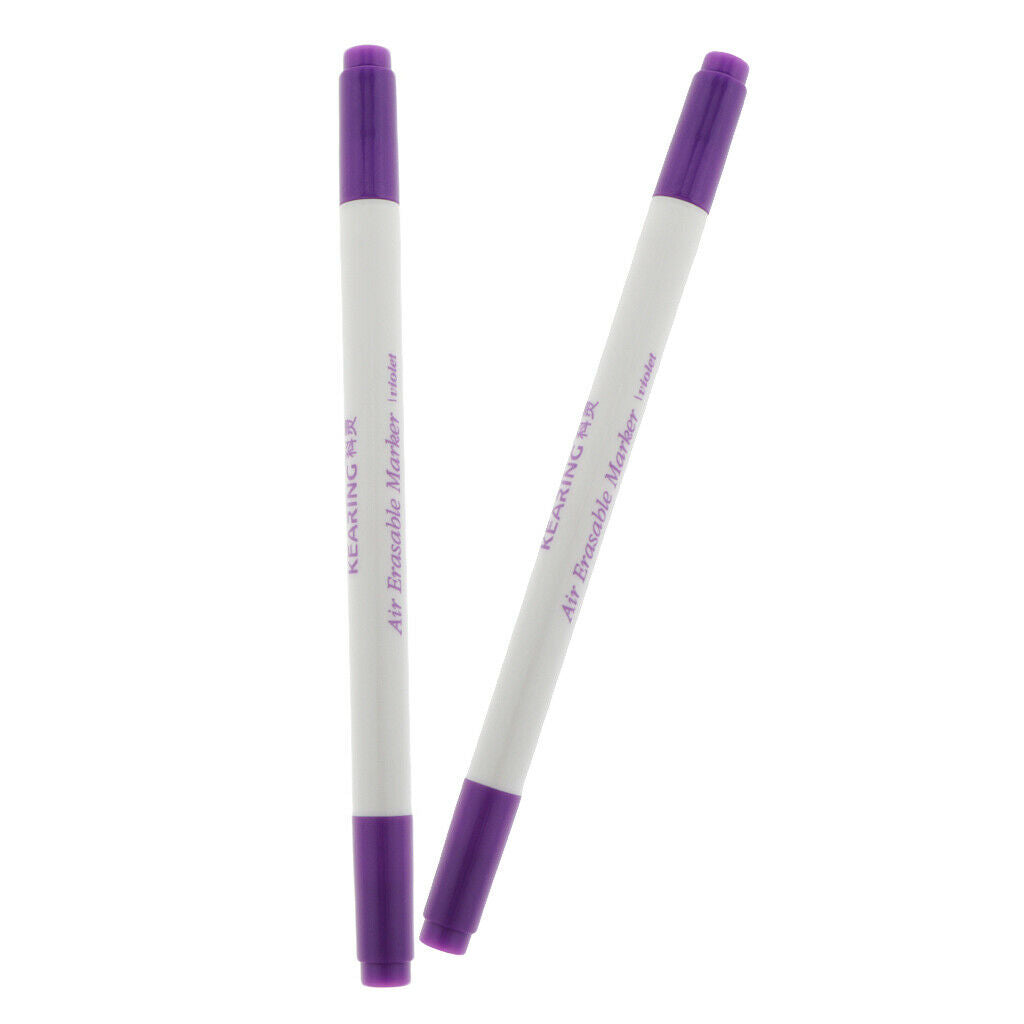 2 Pack Air Erasable Pen Fabric Marker for Dressmaking Embroidery Patchwork