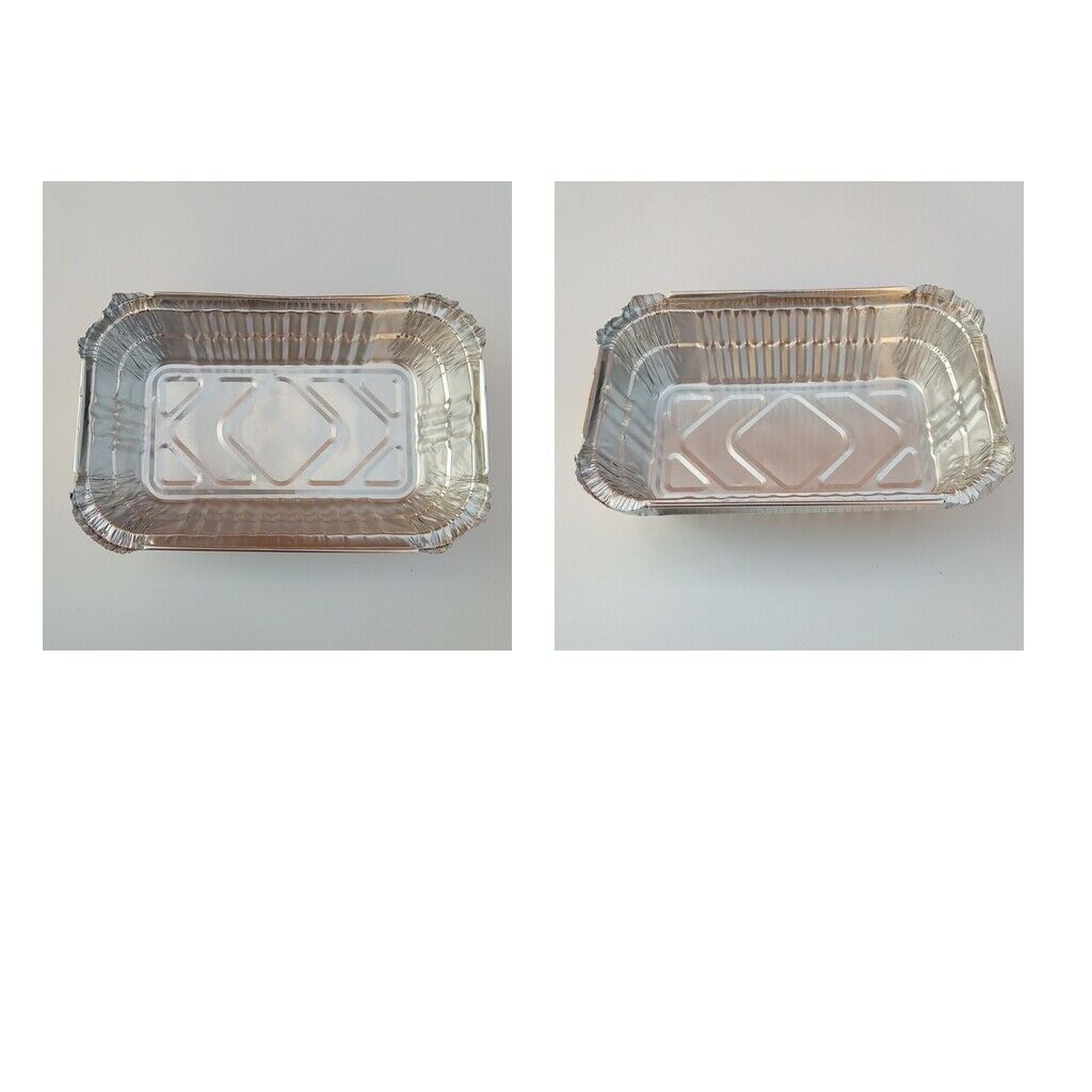 20pcs Aluminum Foil Grill Drip Pans For BBQ Roasting 700ml Eco-friendly