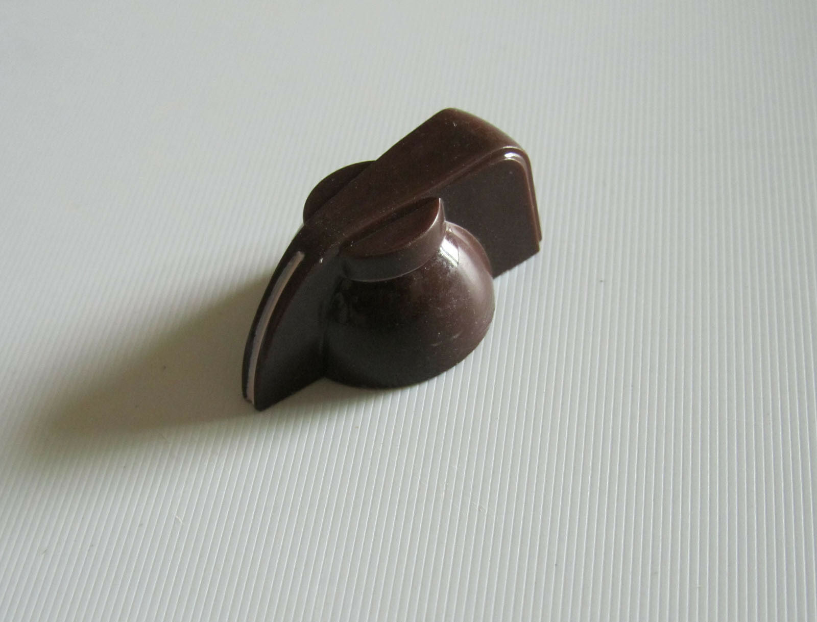 6x Brown Chicken Head Knob 1/4" Guitar Amp Effect Pedal Knobs w/ Set Screw