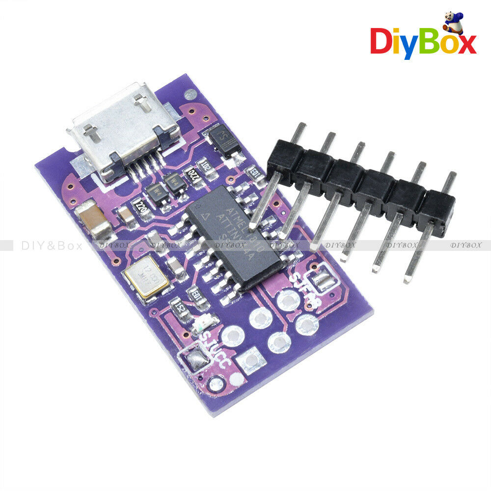 Micro USB 5V Tiny AVR ISP ATTINY44 USB TinyISP Programmer For Arduino Bootloader