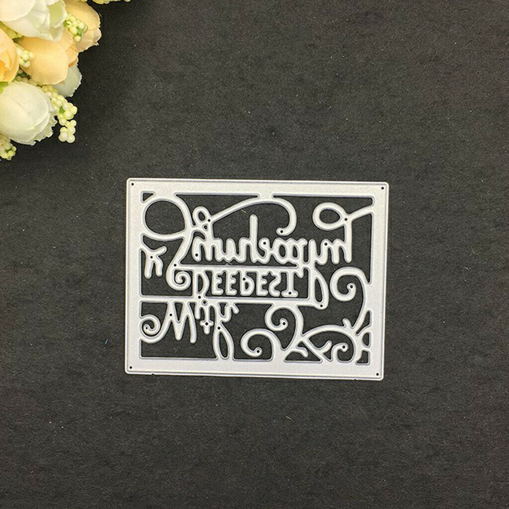 With Deepest Sympathy Cutting Dies Stencils for DIY Embossing Paper Cards