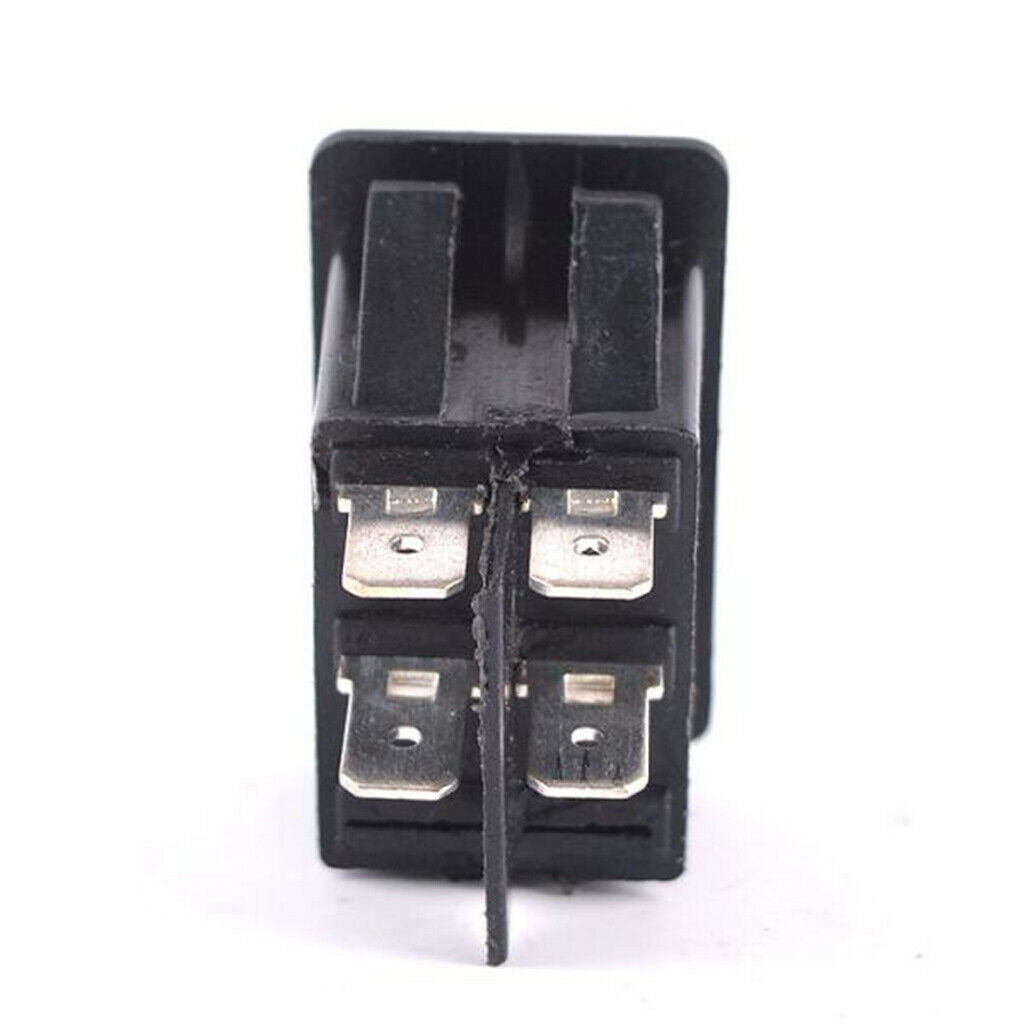 Pair of 35A 12V Fog Lights Rocker Toggle Switches W / Green + Blue LED