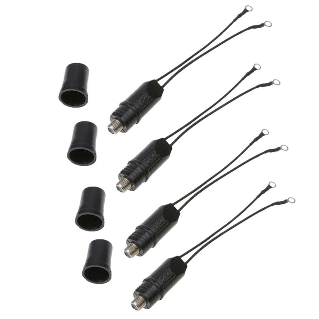 4pcs TV Antenna 300 To 75 Ohm Coaxial Cable Matching Trans-former Balun