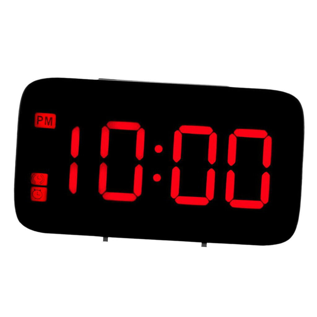 2pcs Projection Alarm Clock Voice Control Portable Clock with Snooze Alarm
