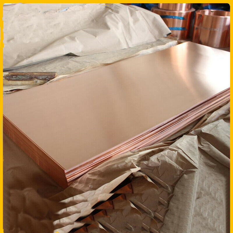 0.8mm x 200mm x 300mm 99.9% Pure Copper T2 Cu Metal Sheet Copper Plate Rectangle