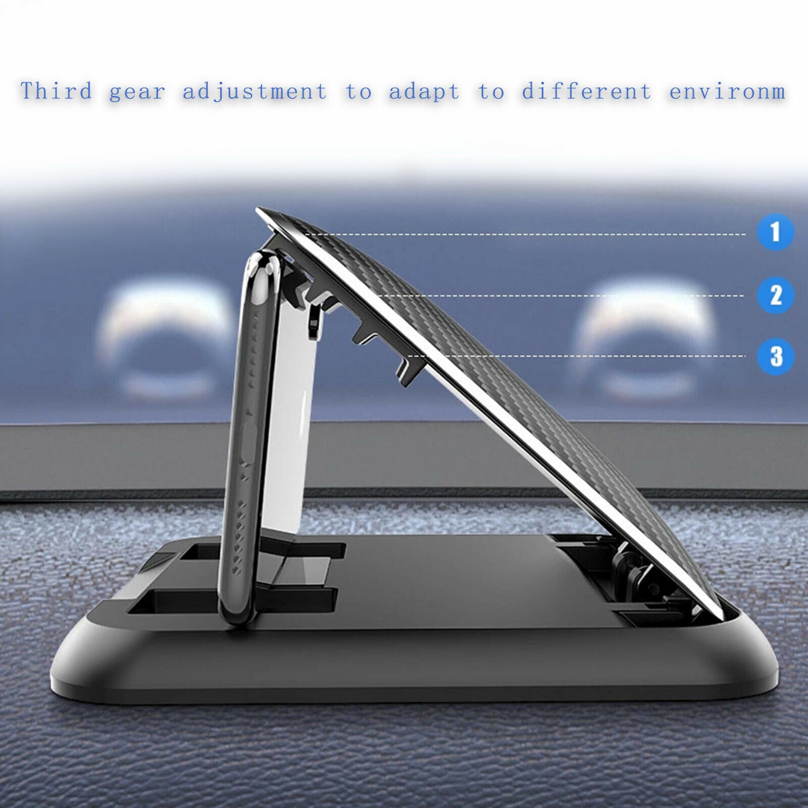 Adjustable Universal Car Phone Holder Pad for Dashboards Desk Music Playing