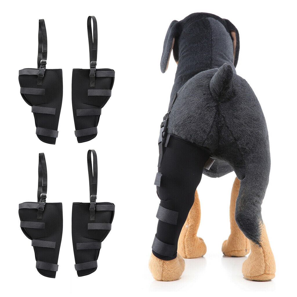 4 Pack Supportive Dog Rear Leg Hock Joint Wrap Protects Dog Wound Dog Rear Leg