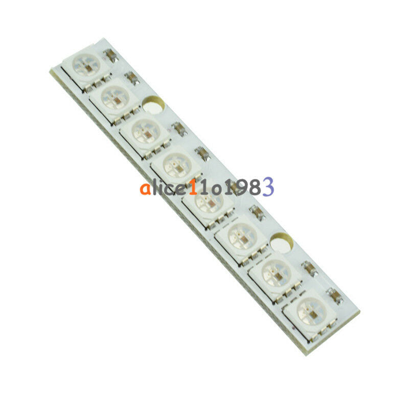 5PCS WS 2812 WS 2811 5050 RGB LED Lamp Panel Module 5V 8-Bit Rainbow LED Precise