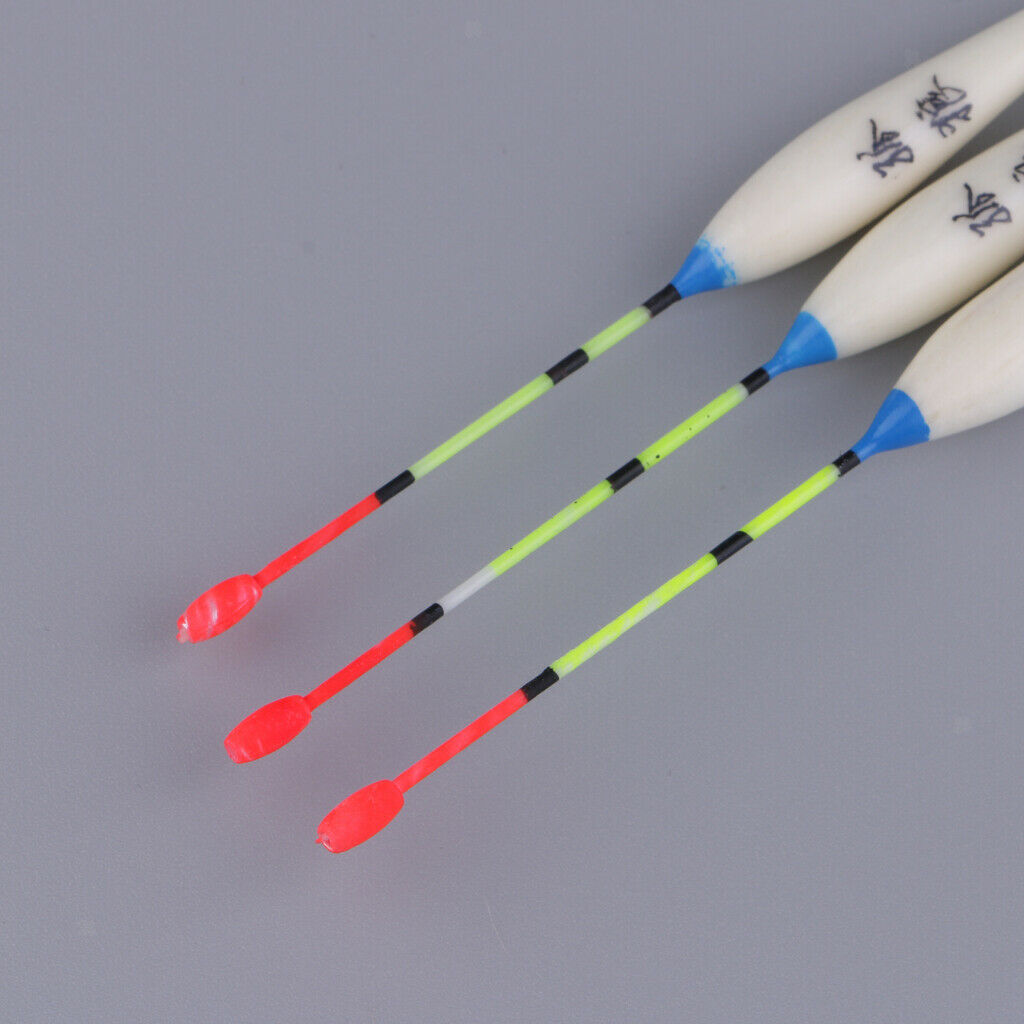 3pcs Lightweight Balsa Wood Fishing Equipment Floats Equipment