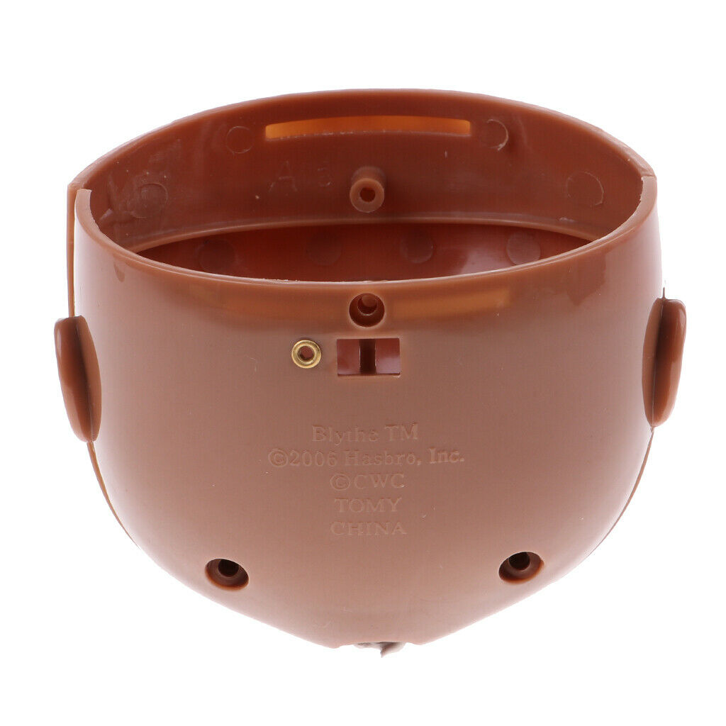 Tanned Faceplate Head with Screws for Blythe Takara Custom | Changing Face Shell