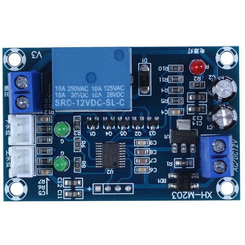 Xh-M203 Full Automatic Water Level Controller Pump Switch Module Ac/Dc 12V RelY1