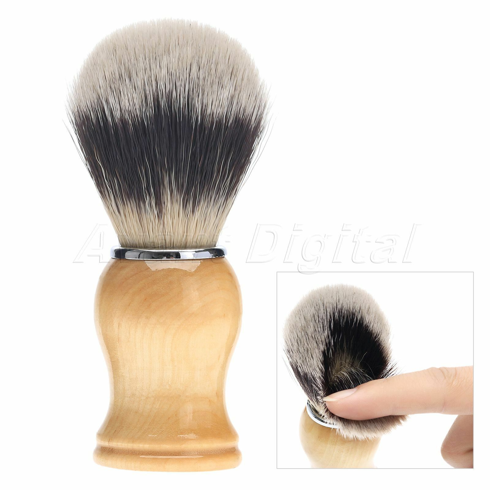 Men's Handmade Barber Shave Shaving Razor Brush Salon Tool with Wood Handle