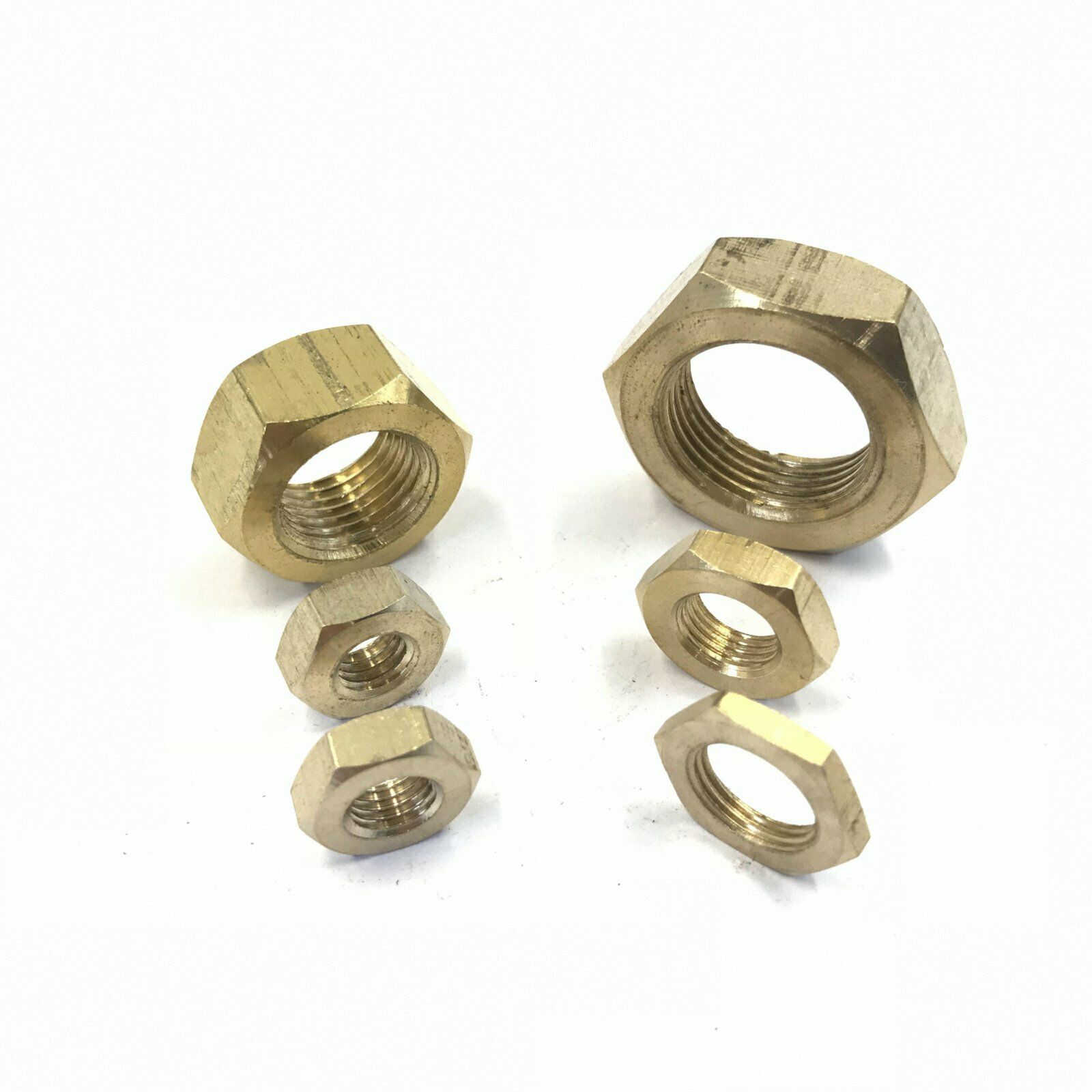 11 Kinds Solid Brass Hex Nuts Right Hand Thread Assortment Kit M1.4 - M12 Set