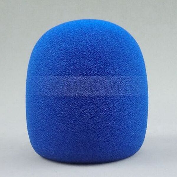 10x Blue Handheld Stage Microphone Windscreen Foam Mic Cover Karaoke DJ 65x40mm