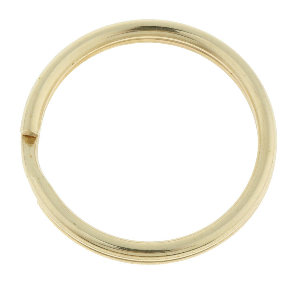 20 Pieces Brass Key Chain Rings Jewelry Clasps Hooks DIY Jewelry Crafts -