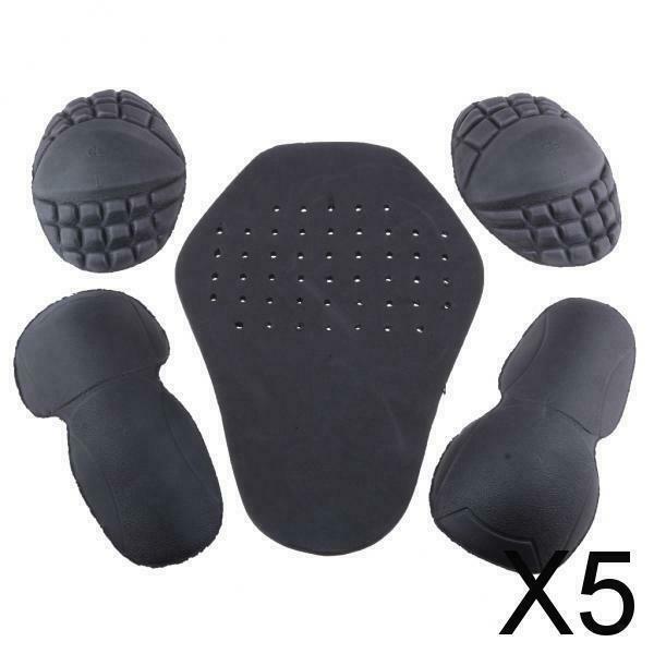 5X 5pcs Motorcycle Biker Jacket Back Elbow Shoulder Armour Insert Protector Set