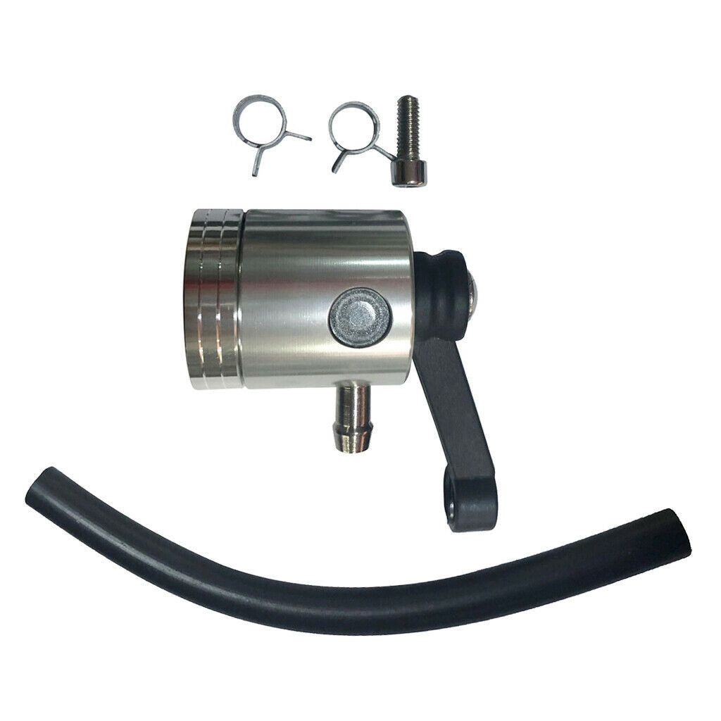 Stainless Steel Brake Fluid Reservoir Kit Clutch Reservoir for Yamaha Accs # 2
