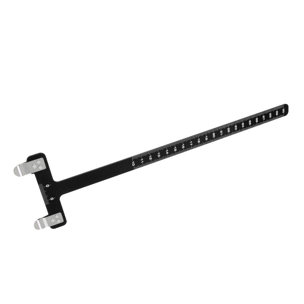 Aluminum Alloy Bow Square T Shape Measurement 12inch for Recurve Bow Black
