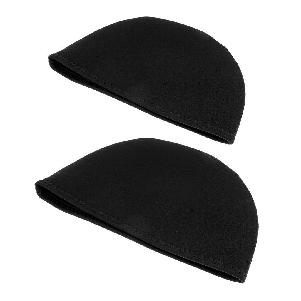 2Pcs 2mm Neoprene Men Women Beanie Hat Super Stretchy Warm Waterproof Swimming