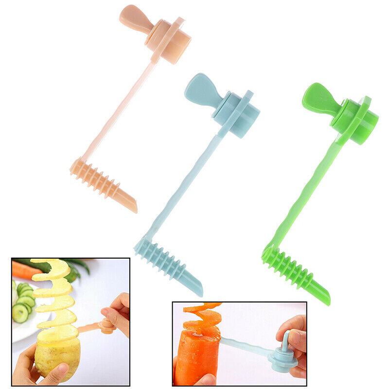 Spiral Slicer Cutters Vegetable Cutting Models Potato Cutter Kitchen Supp.l8
