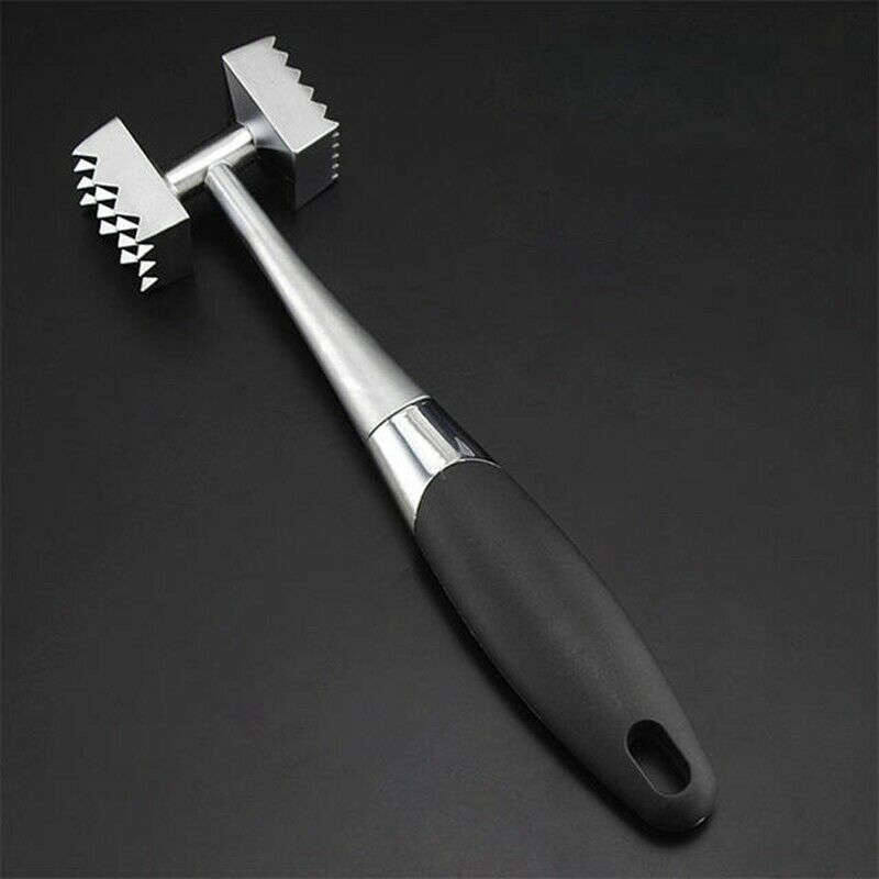 Stainless Steel Zinc Alloy Meat Hammer Household Double Side Meat Hammer KitW5T7