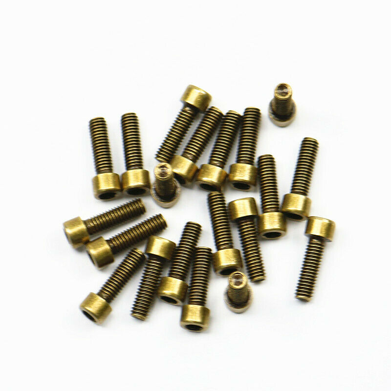 M6 20 pcs Bronze Fairing Body Top Hexagon Inner Hexangular Bolts Screw Universal