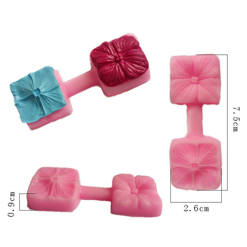Square Flower Petal Silicone Fondant Cake Chocolate Decorating Baking Mol.l8