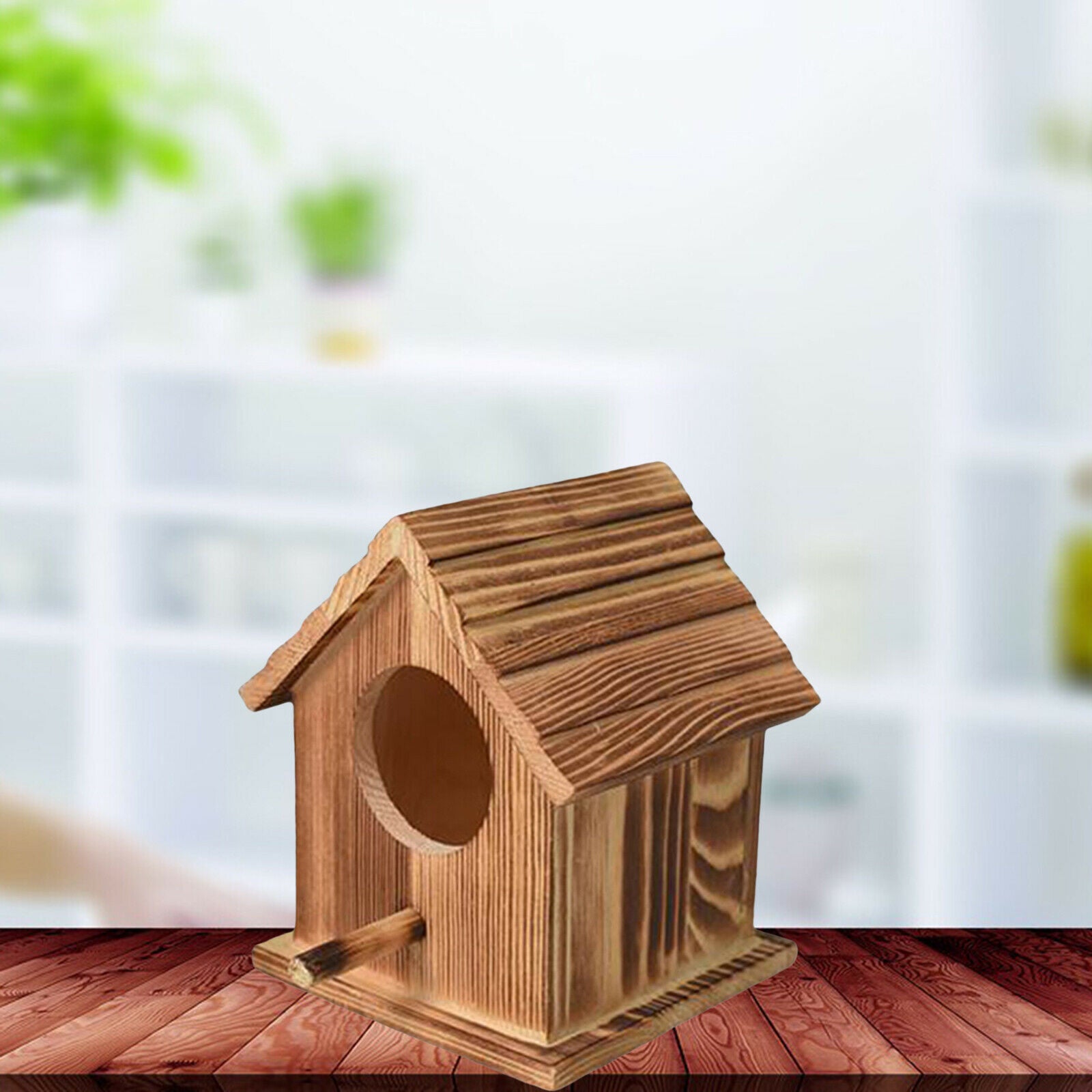 Pet Wood Parakeet Budgie Cockatiel Breeding Nesting Wooden Bird Cage Box