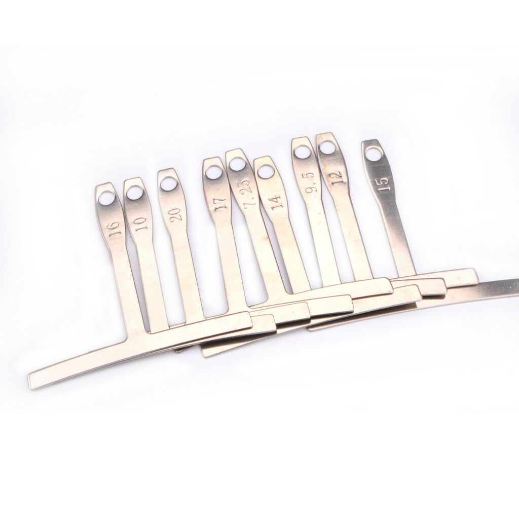 9pcs Stainless Steel Understring Radius Gauge+String Action Ruler+Pin Puller