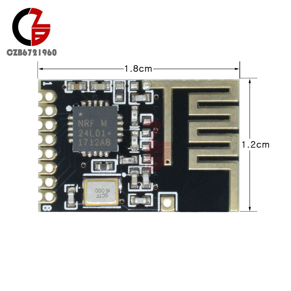 New Mini NRF24L01+ SMD 1.27MM RF wireless transceiver module Small Size