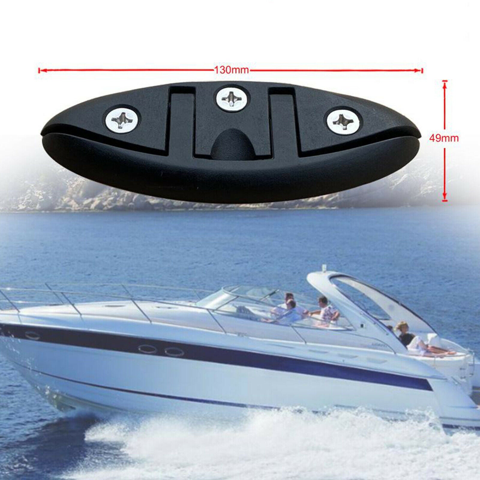 130mm Nylon Sailboats Boat Flip Up Folding Pull Up Cleat Dock accessories