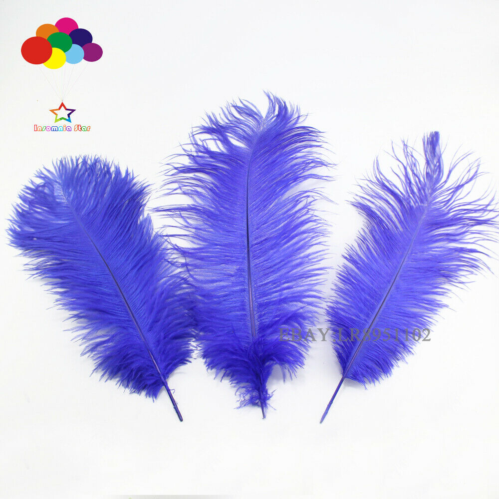100pcs Royal 6-8 inch ostrich feather plume for wedding centerpiece decor party