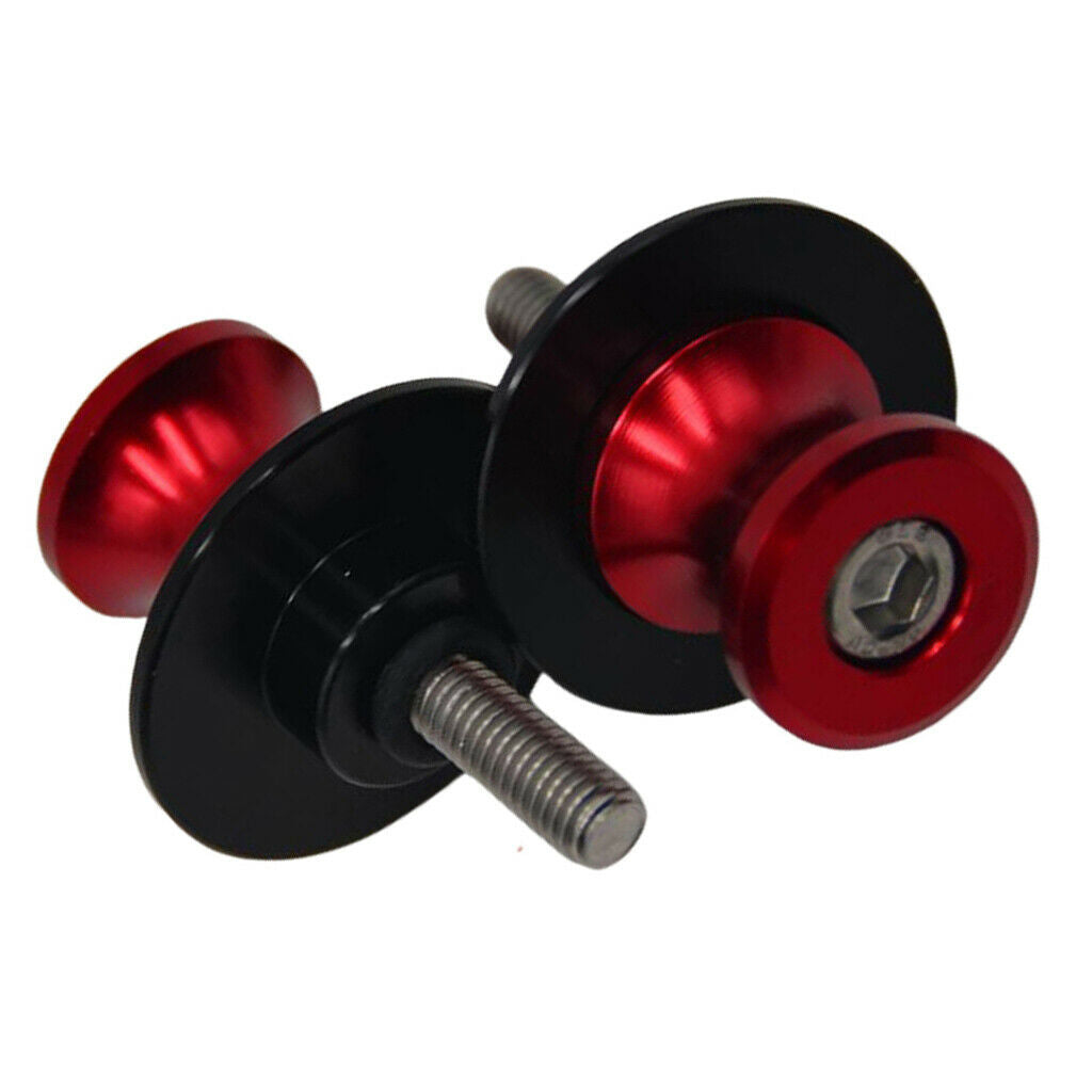 1 Pair 6mm Swingarm Swing Arm Spools Sliders Bobbins Screws For Motorcycle