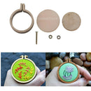 Round Wood Cross Stitch Hoop Frames for Jewelry Making Sewing Crafts Arts
