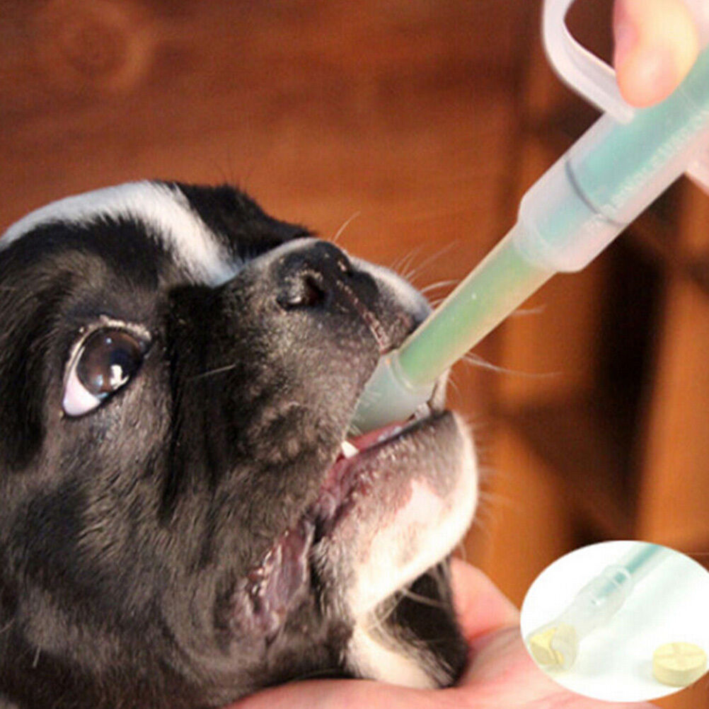 Pet Dog Cat Capsule Tablet Pill Gun Piller Pusher Syringe Doser- Green .l8