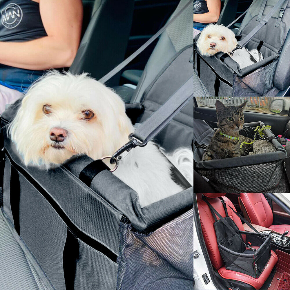 Car Seat Portable Carrier Dog Cat Belt Booster Travel Folding Bags For Pet Puppy