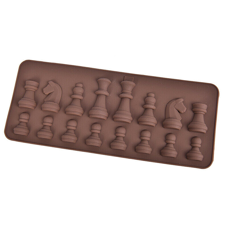 1PC New Chess Silicone Chocolate Molds DIY Cake Decorating Kitchen Cooking _DD