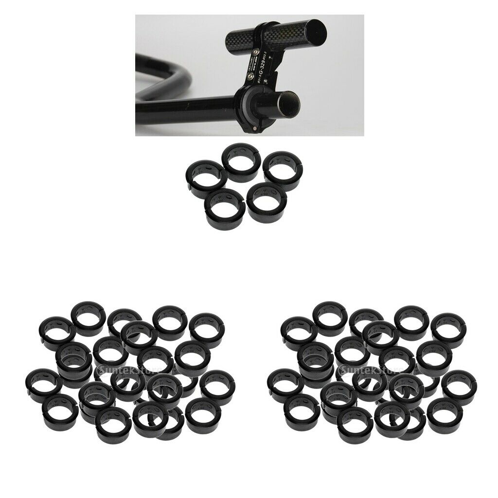 100pcs Bike Handlebar Clamp Spacer Conversion Extension Holder 22.2/25.4mm