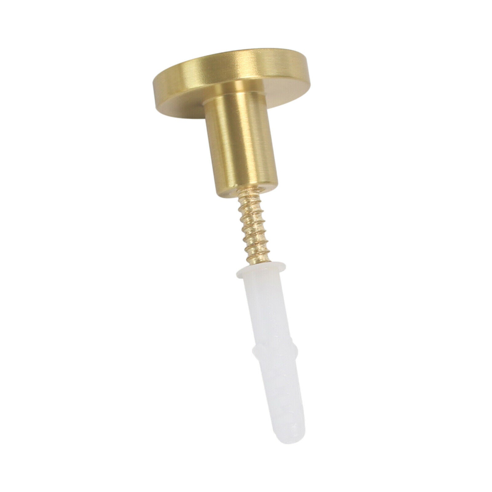Set of 5 Brass Wall Mounted Porch Hooks Wardrobe Kitchen Coat