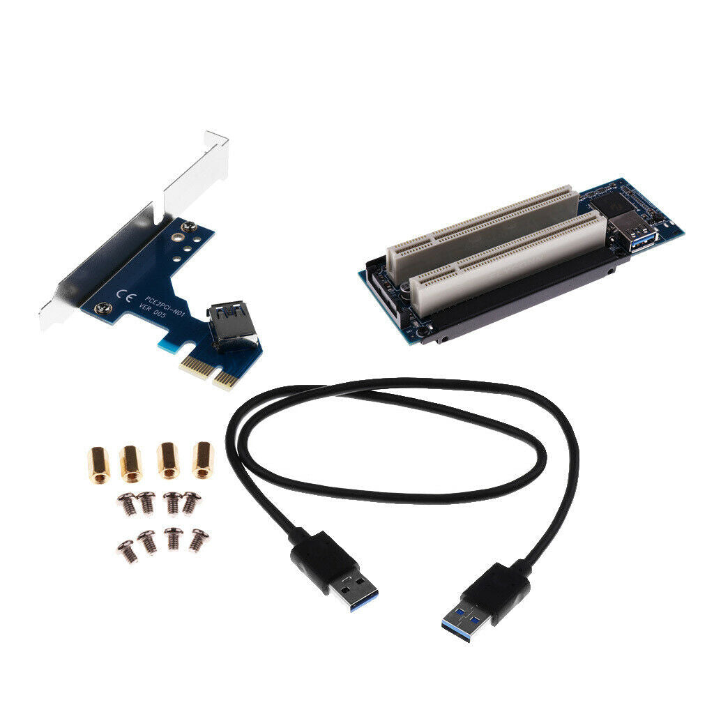 PCI-E PCI Express Riser PCIE Adapter Card With USB Extension Cable