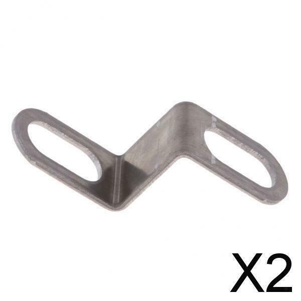 2X Motorbike Universal Exhaust Muffler Pipe Z Type Mounting Clamp Bracket