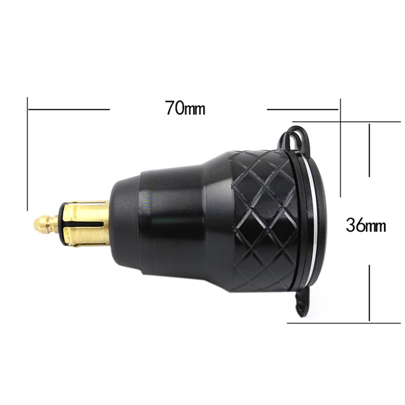 Voltmeter 2 USB Phone Charger Power Socket for Motorcycle Hella Plug Waterproof