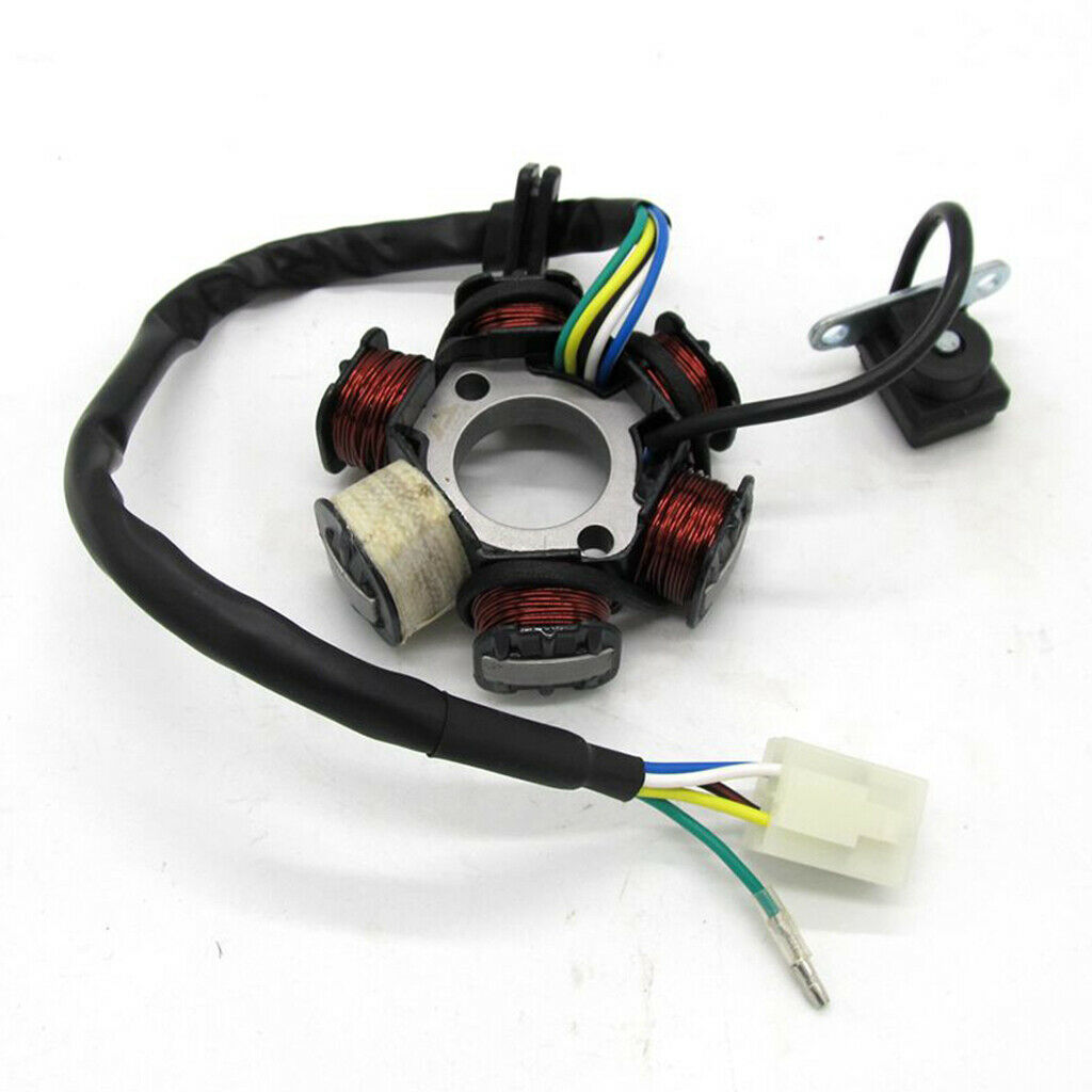 Ignition Stator Magneto AC 6 Pole Coil for GY6 50cc 70cc 90cc 125cc 150cc