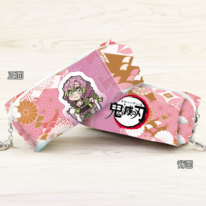 Demon Slayer Kimetsu no Yaiba Kanroji Mitsuri PU Leather Pencil Pen Case Bag