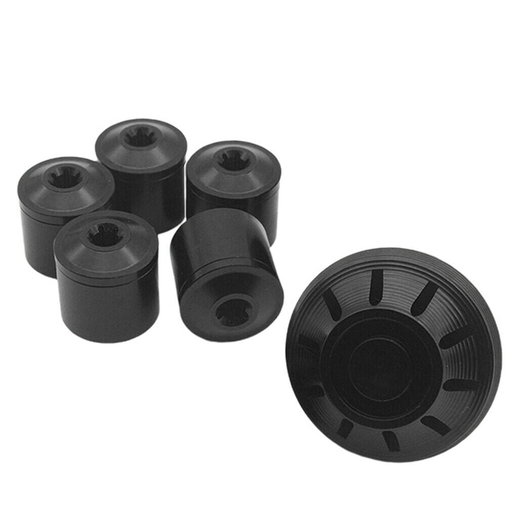 Motorcycle Hubcaps Set Wheel Side Fit for Piaggio Vespa GTS GTV 17-20 Black