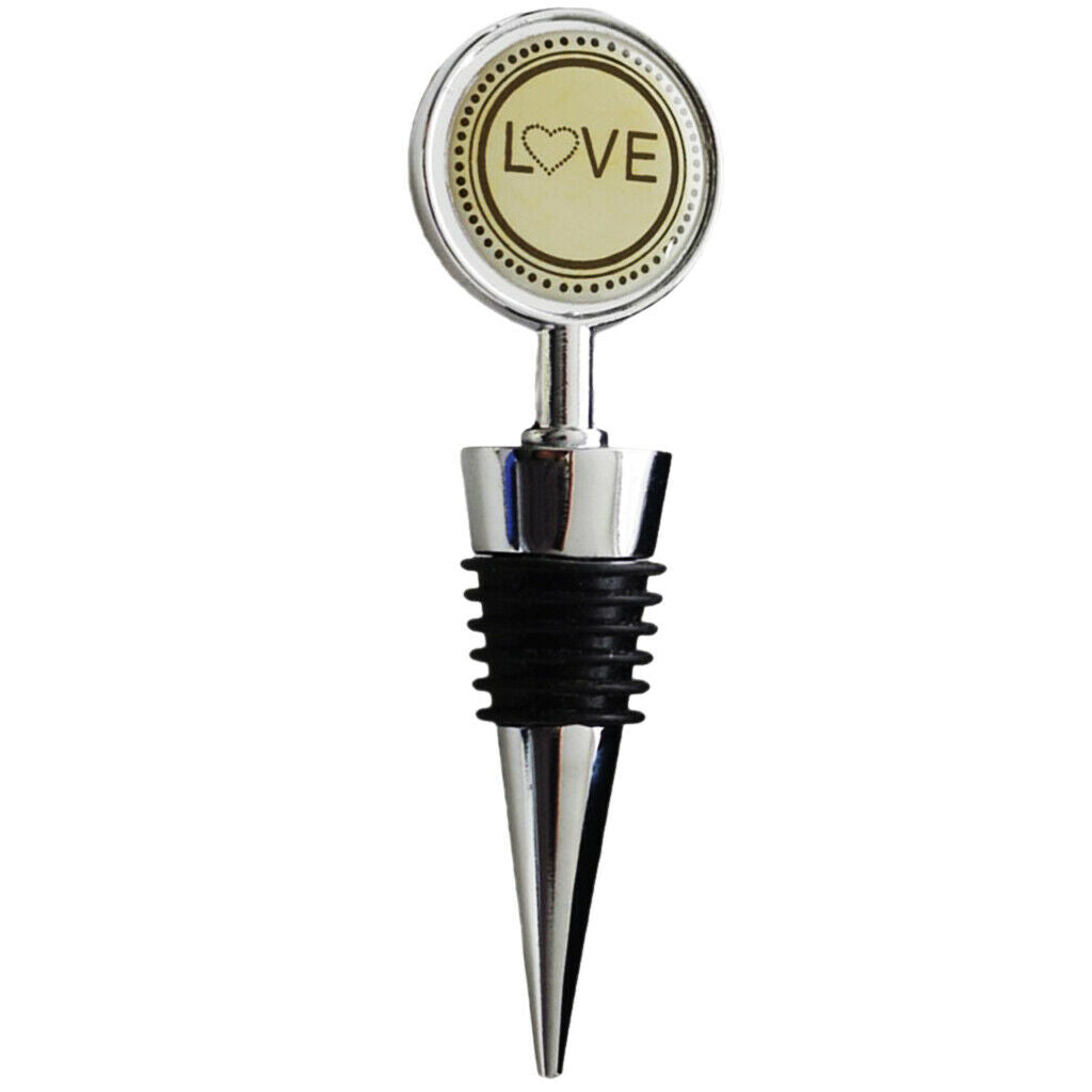 Chic Alloy Wine Bottle Stopper Wedding Birthday Party Valentines Day Gifts