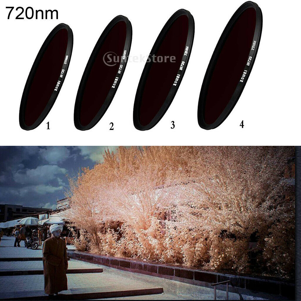 37mm Infrared IR Filter 720nm Pass   for Camera Lens Special Effects